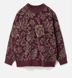 HARE ニット 花柄 モールジャガードフラワープルオーバー