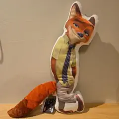 ズートピア　ニック　しっぽ付きダイカットクッションのサムネイル