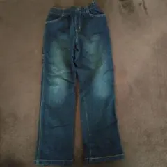 ★美品デニム ストレートパンツ 130cm