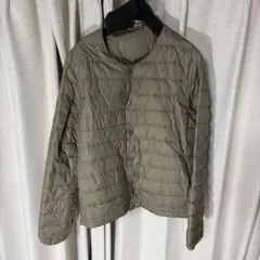 インナーダウンジャケット カーキ M