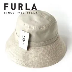 【新品】フルラ✨️バケハ✨️帽子 ワンポイント ハットベージュ FURLAのサムネイル