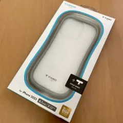 iPhone 15 Pro耐傷・耐衝撃ハイブリッドケース ライトグレー