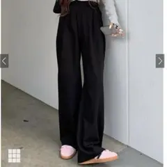 GRL 黒 ボトムス L