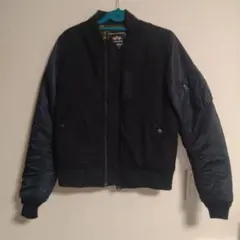 Mサイズ アルファインダストリーズ MA-1 黒フライトジャケット