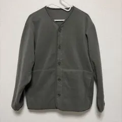 無印良品　フリースカーディガン　カーキ　Lサイズ