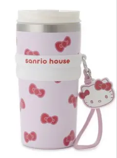【新品】サンリオハウス　ハローキティ リボンステンレスタンブラー　ピンク
