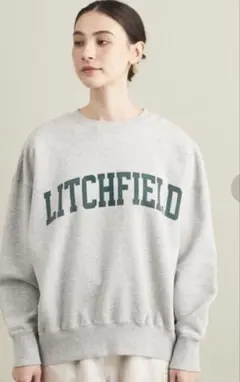 BEAUTY&YOUTH ロゴスウェット　グレー