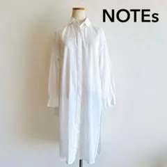 NOTEs ノーツ ホワイト ロングシャツ 長袖