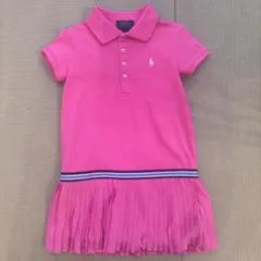 POLO RALPH LAUREN ポロシャツワンピース プリーツ ピンク