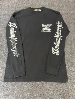 Indian Motorcycle ヴィンテージ長袖Tシャツ ブラック