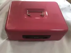 手提げ金庫 ダイヤル式 ピンク 事務用品　小物入れ物