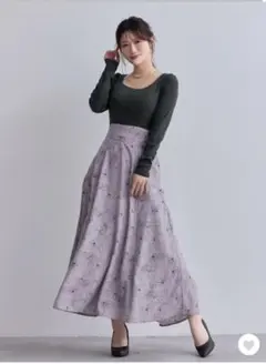 overE　フラワードッキングワンピース25AW 90サイズ　モーブピンク