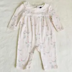 クリスマスロンパースJanie and Jack 動物鹿鳥うさぎ花柄ピンクリボン