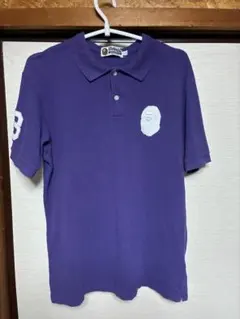 Mr. Bathing Ape ポロシャツ Sサイズ 青　日本製 A BATHING APE（アベイシングエイプ） ポロシャツ COLOR CAMO LARGE