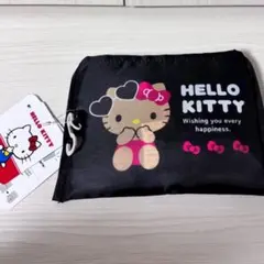 しまむら　キティ　エコバッグ　千鳥柄　ショッピングバッグ　サンリオ　日焼け