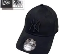 ニューエラ 帽子 キャップ 9FORTY ヤンキース オールブラック MLBのサムネイル