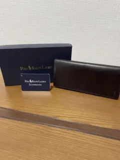 ポロラルフローレン二つ折長財布　焦げ茶のサムネイル