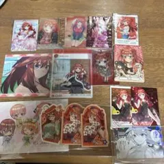 五等分の花嫁 中野五月 シール・ステッカー・トレカ　クリアカードまとめ売り