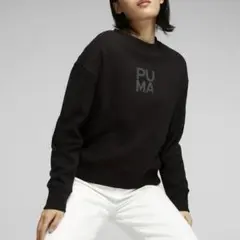 PUMA プーマ インフューズ クルー スウェット ウィメンズ ブラック M