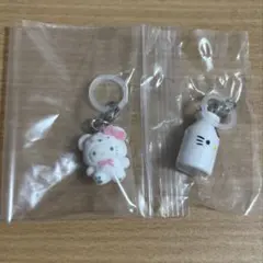 ふわふわスノー＆アメリカンデザイン　ハローキティ　めじるしアクセサリーセット