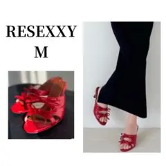 RESEXXY ダブルリボン サンダル レッド Mサイズのサムネイル