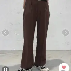 新品未使用　 apres jour mignon シュエットフレアーパンツ