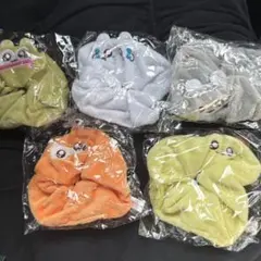 とっとこハム太郎　ふわふわシュシュ　5種コンプリートセット