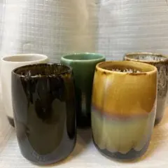 陶器 湯呑み 3点セット 釉薬仕上げ - メルカリ