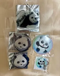 呪術廻戦 アクキー/缶バッジ パンダ 5点セット
