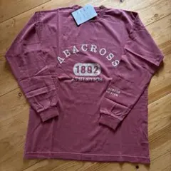 ABACROSS 長袖カットソー ワインレッド