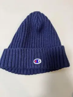 Champion ネイビー ニット帽 フリーサイズ