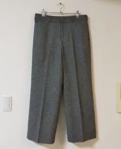 美品　大きいサイズ44　23区　英国MOON社ツイード　ワイドパンツ　スラックス