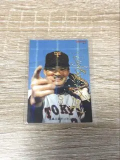 長嶋茂雄　プロ野球チップス　カード　金箔サイン入り