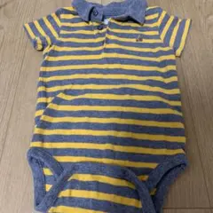 babyGap ストライプ柄ポロ　ロンパース　80cm