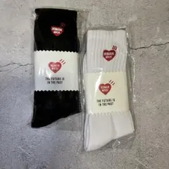 HUMAN MADE ハート刺繍リブソックス 2足セット 新品未開封 L
