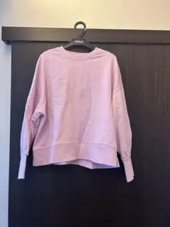 NANO UNIVERSE ピンク クルーネック トレーナー