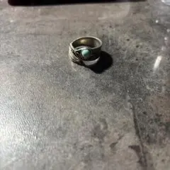 ターコイズ付きシルバーリング　古着