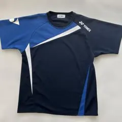 YONEX ストライプデザイン Tシャツ SS ネイビー