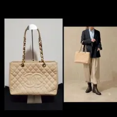 【美品】シャネル CHANEL GST ベージュ 252のサムネイル