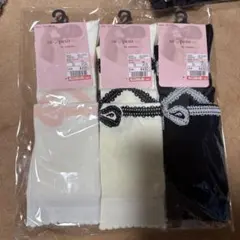 m petit ハートレースソックス 3足セット しまみさ