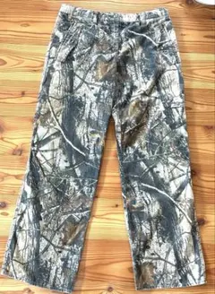 レディースリアルツリー柄 カーゴパンツ 迷彩アウトドア ストリート 古着MIX