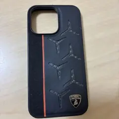 Lamborghini iPhone13proケース ブラック/オレンジ
