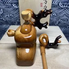 ヘラブナ釣り★特注杜松万力★竿枕★一点物の自然の風合いを生かしたデザイン★ ヘラブナ万力・舞扇風希少杜松 万力・高野竹藤巻き竿枕・一点物