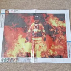 消防士 ダイヤモンドアートキット 30x40 cm