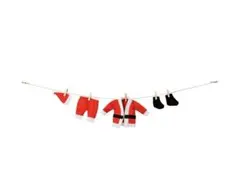 フライングタイガー　クリスマス　ガーランド　サンタさんの洗濯