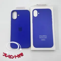 新品-純正互換品-iPhone16pus シリコンケース ウルトラマリン