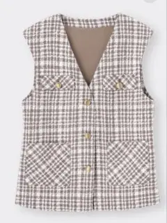 GU 未使用　ツイードベスト