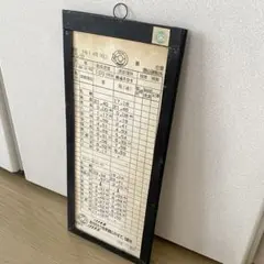 寝台特急 北斗星 運転士 時刻表 ダイヤ スタフ ケース付き 鉄道部品 鉄道古物のサムネイル