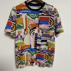 Puma プーマ カラフルグラフィック Tシャツ M