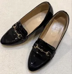 HARUTA×ロペピクニック ビットエナメル ローファー ヒール 23.5cm